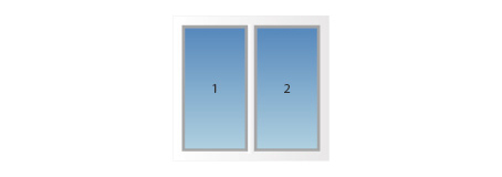 2-delig kozijn